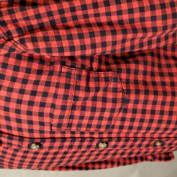 4T Boys Long Sleeve, Red & Black Plaid, Button Up Shirt by Carter's - Picture 2 of 8